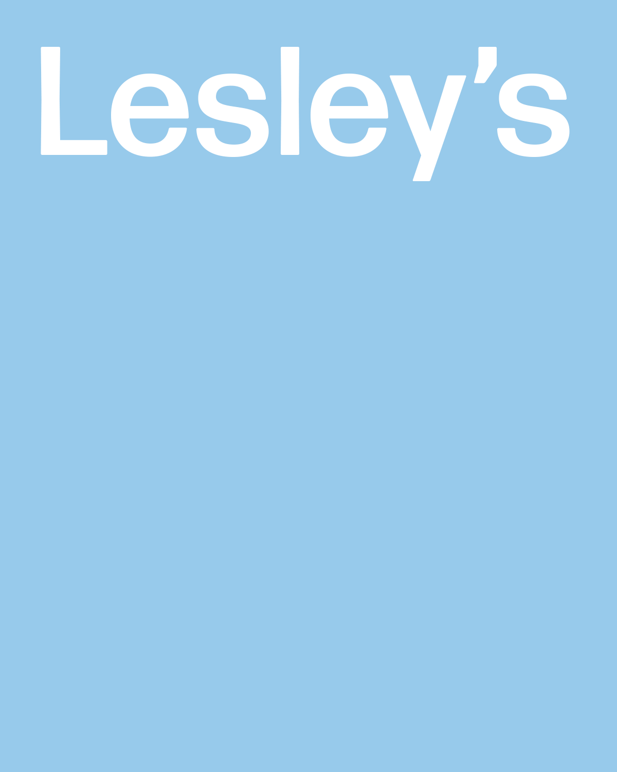 Lesley's last sale